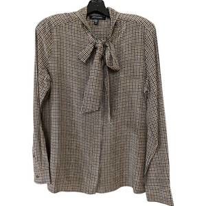 NEW JUDITH & CHARLES women's elise blouse in ink multi
